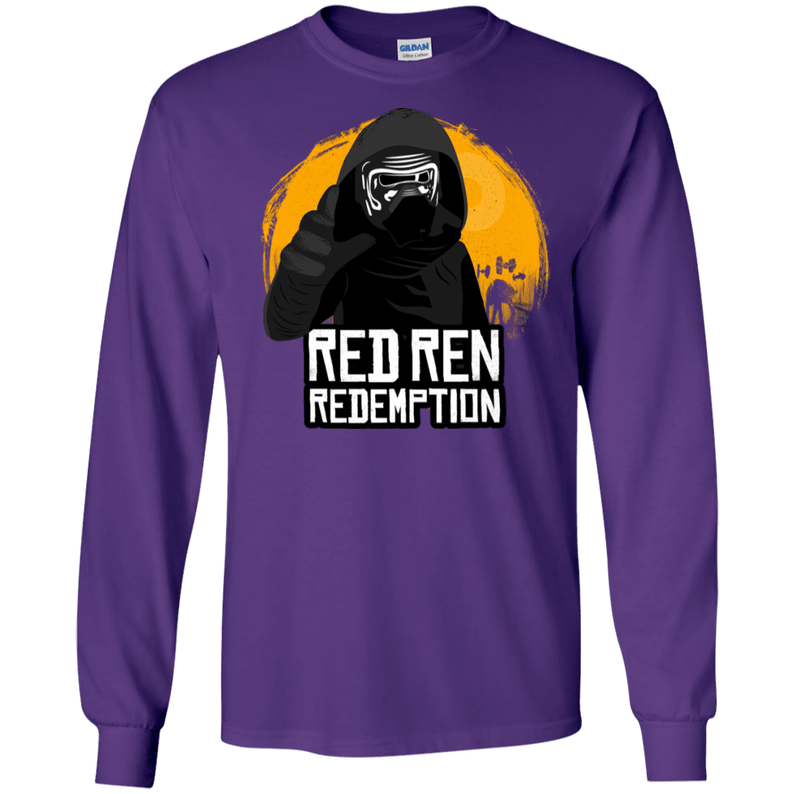 T-Shirts Purple / S Red Ren Men's Long Sleeve T-Shirt