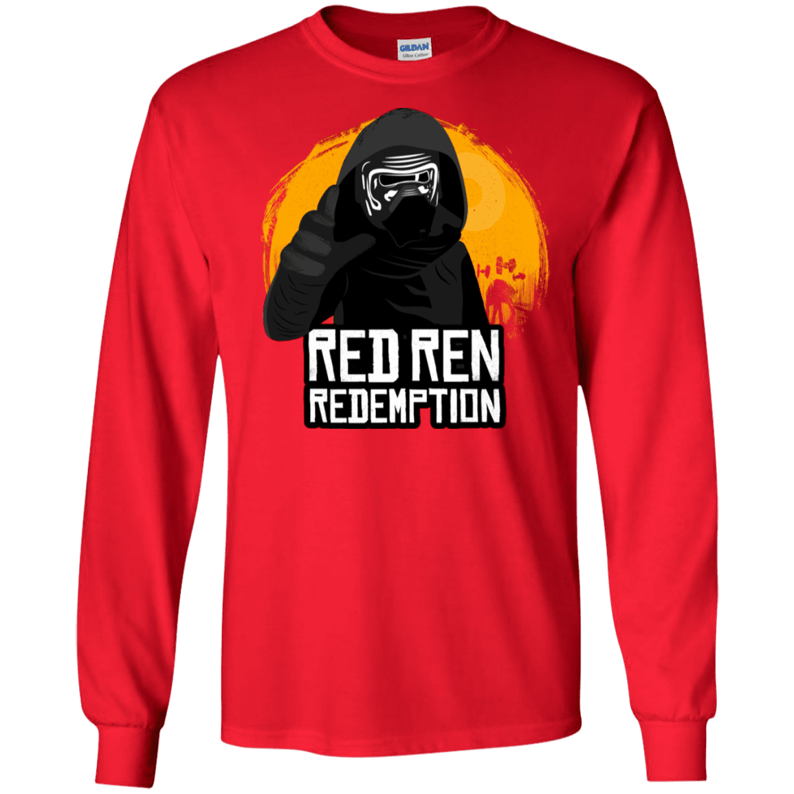 T-Shirts Red / S Red Ren Men's Long Sleeve T-Shirt