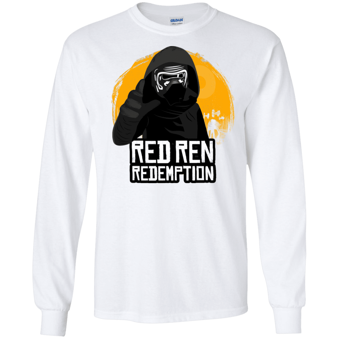 T-Shirts White / S Red Ren Men's Long Sleeve T-Shirt