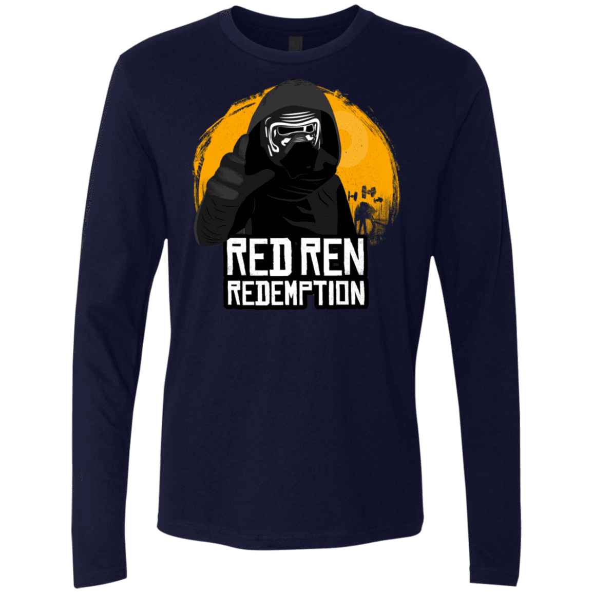 T-Shirts Midnight Navy / S Red Ren Men's Premium Long Sleeve