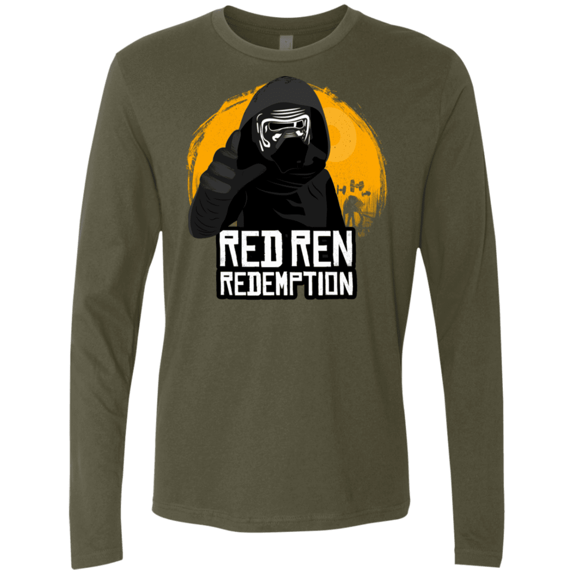 T-Shirts Military Green / S Red Ren Men's Premium Long Sleeve