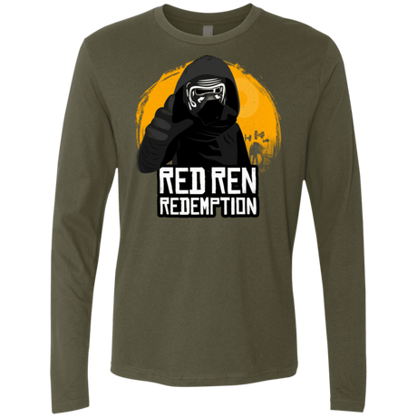 T-Shirts Military Green / S Red Ren Men's Premium Long Sleeve