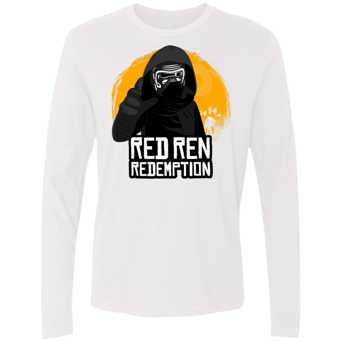 T-Shirts White / S Red Ren Men's Premium Long Sleeve