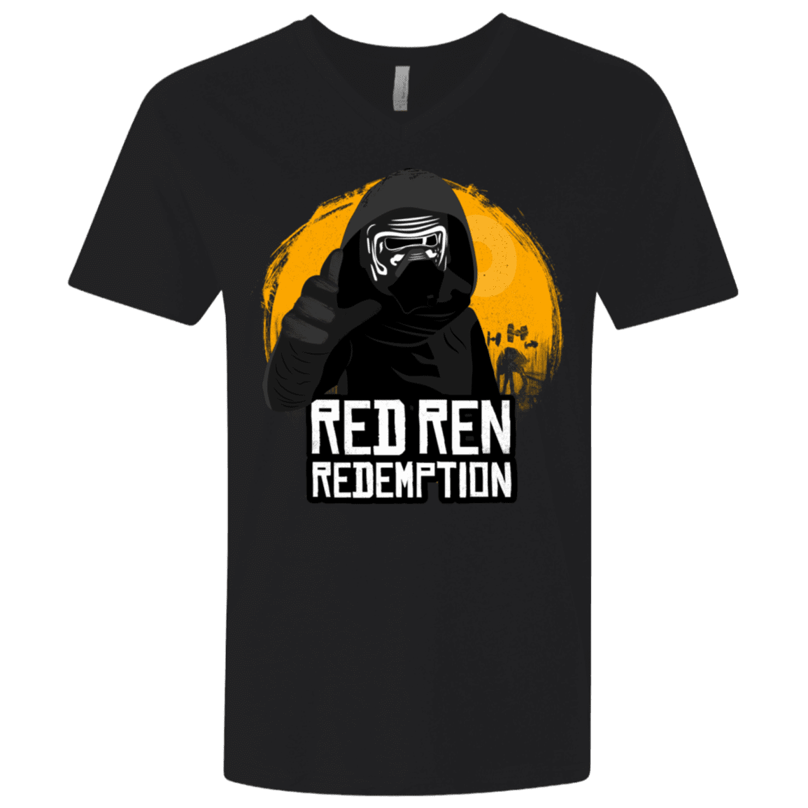 T-Shirts Black / X-Small Red Ren Men's Premium V-Neck