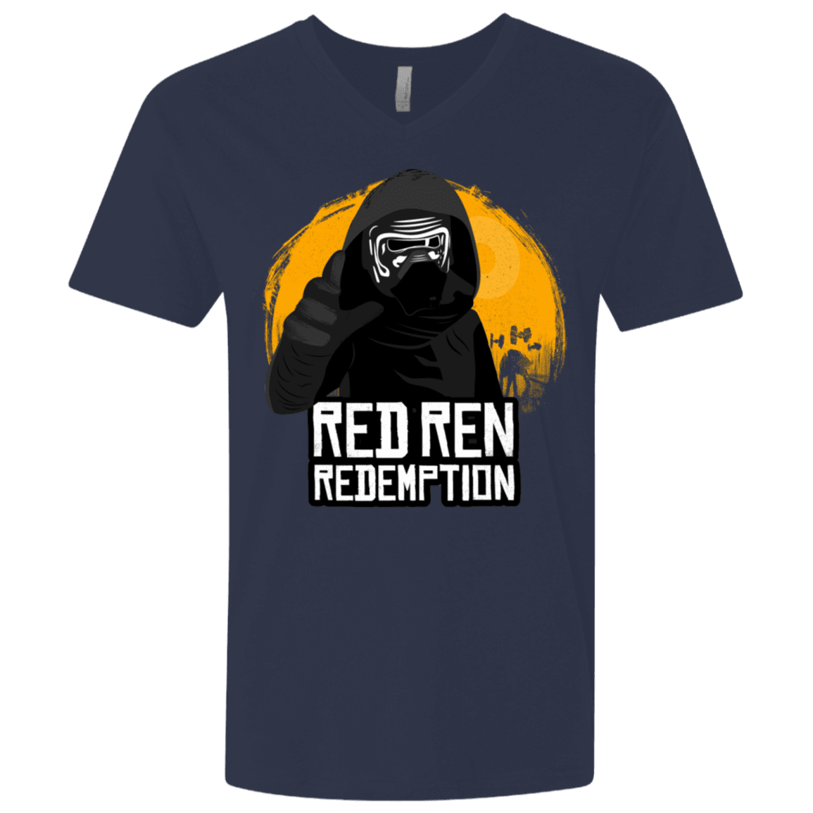 T-Shirts Midnight Navy / X-Small Red Ren Men's Premium V-Neck