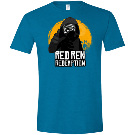 T-Shirts Antique Sapphire / S Red Ren Men's Semi-Fitted Softstyle