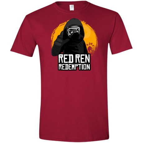 T-Shirts Cardinal Red / S Red Ren Men's Semi-Fitted Softstyle