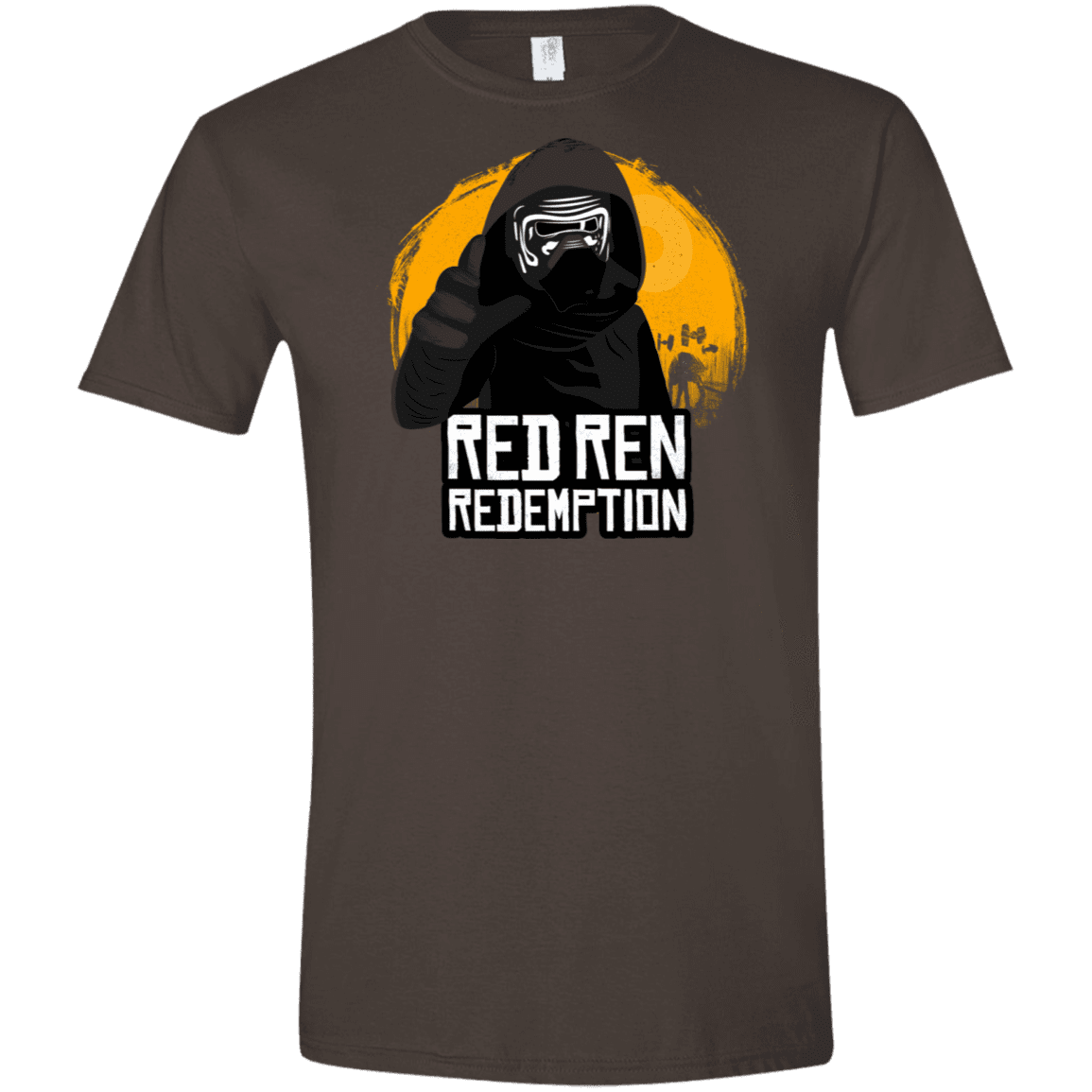 T-Shirts Dark Chocolate / S Red Ren Men's Semi-Fitted Softstyle