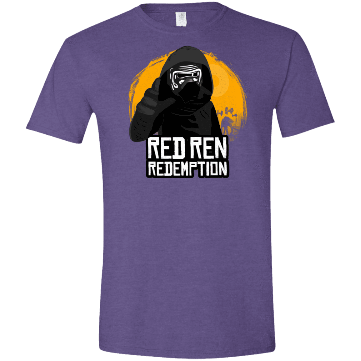 T-Shirts Heather Purple / S Red Ren Men's Semi-Fitted Softstyle