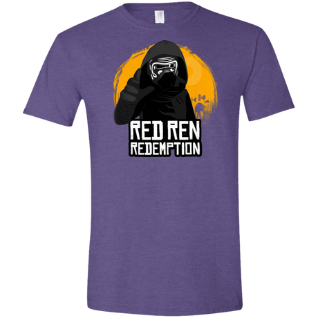 T-Shirts Heather Purple / S Red Ren Men's Semi-Fitted Softstyle