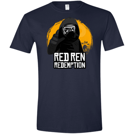 T-Shirts Navy / X-Small Red Ren Men's Semi-Fitted Softstyle