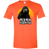 T-Shirts Orange / S Red Ren Men's Semi-Fitted Softstyle