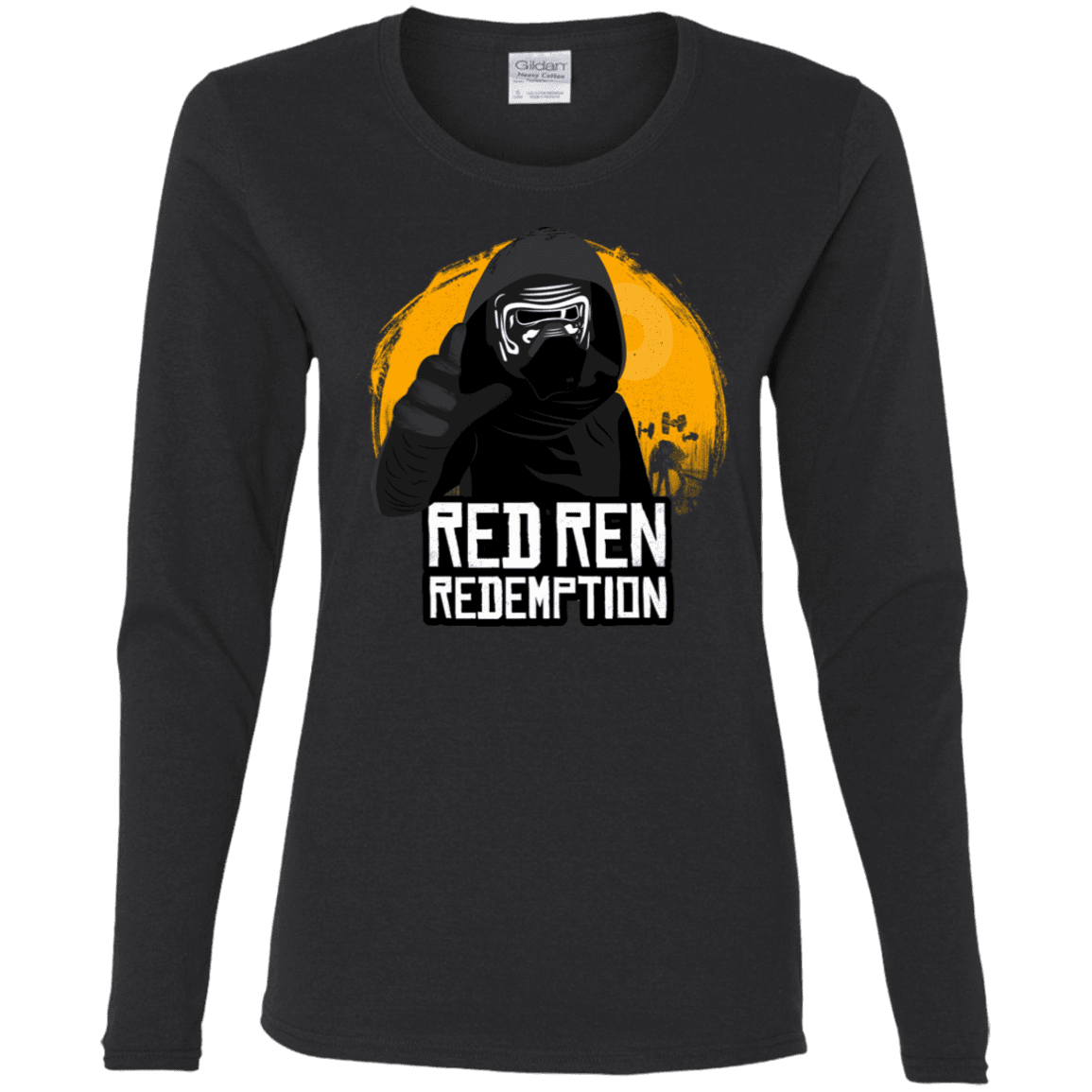 T-Shirts Black / S Red Ren Women's Long Sleeve T-Shirt