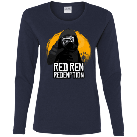 T-Shirts Navy / S Red Ren Women's Long Sleeve T-Shirt