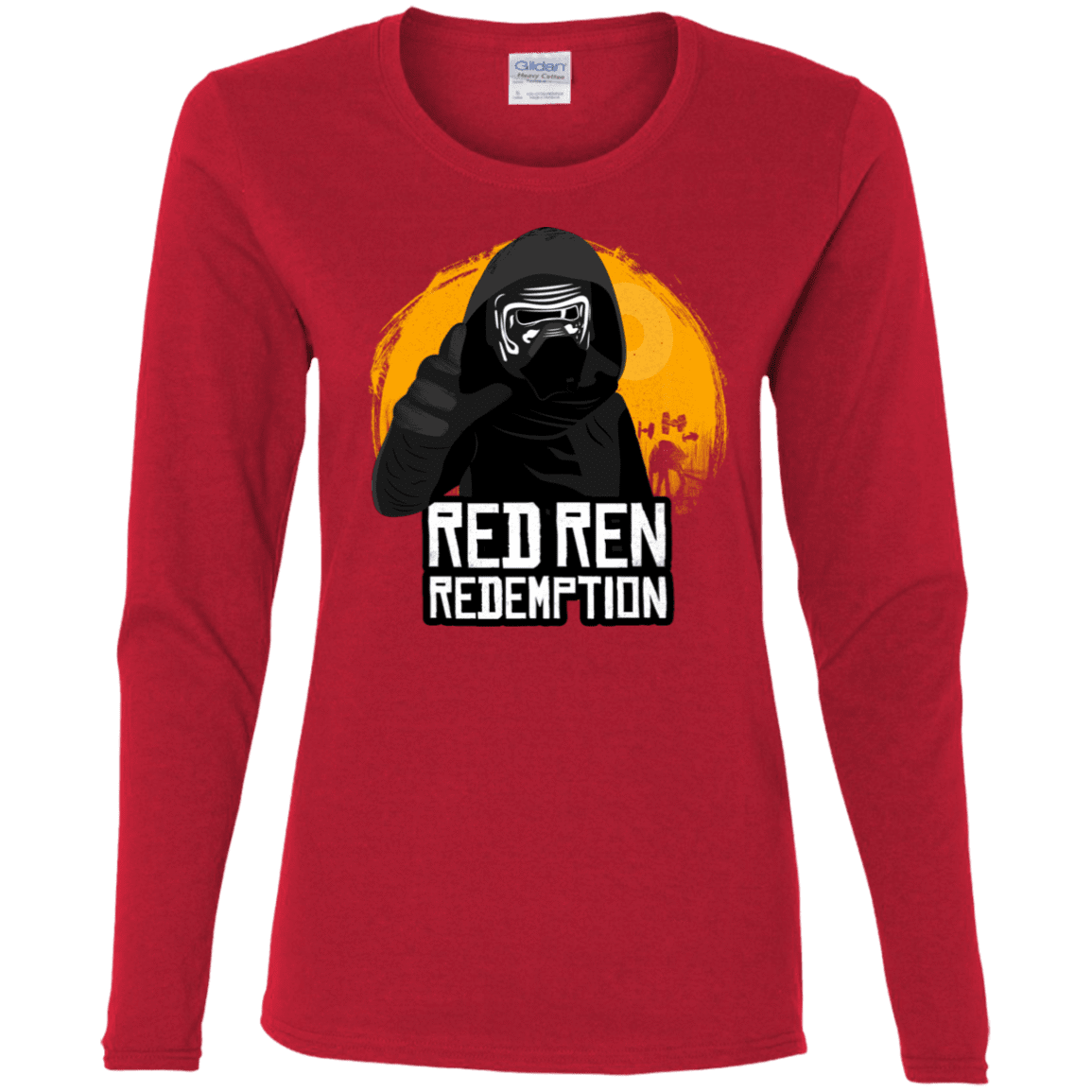 T-Shirts Red / S Red Ren Women's Long Sleeve T-Shirt