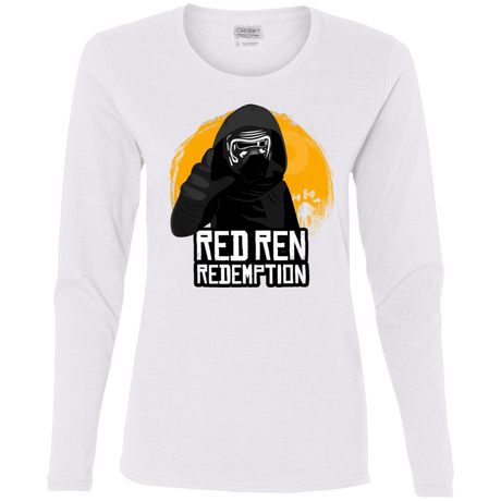 T-Shirts White / S Red Ren Women's Long Sleeve T-Shirt