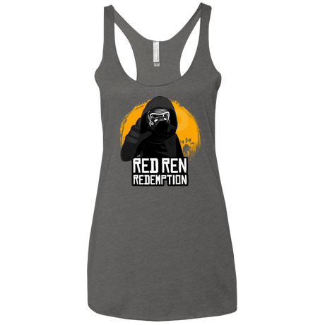 T-Shirts Premium Heather / X-Small Red Ren Women's Triblend Racerback Tank