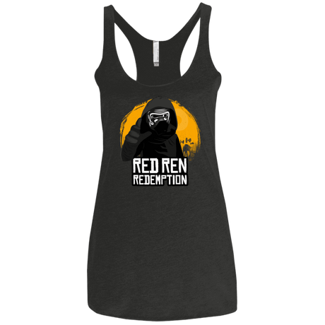T-Shirts Vintage Black / X-Small Red Ren Women's Triblend Racerback Tank