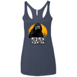 T-Shirts Vintage Navy / X-Small Red Ren Women's Triblend Racerback Tank