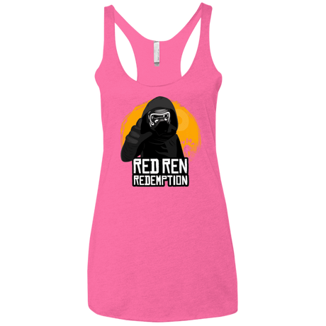 T-Shirts Vintage Pink / X-Small Red Ren Women's Triblend Racerback Tank