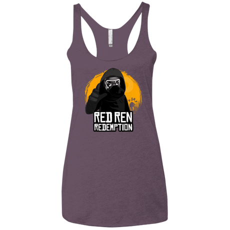 T-Shirts Vintage Purple / X-Small Red Ren Women's Triblend Racerback Tank