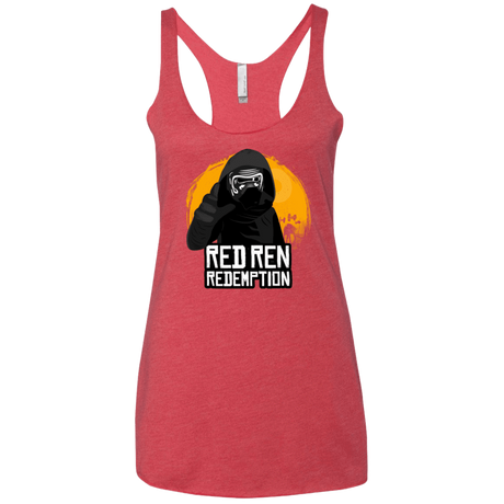 T-Shirts Vintage Red / X-Small Red Ren Women's Triblend Racerback Tank