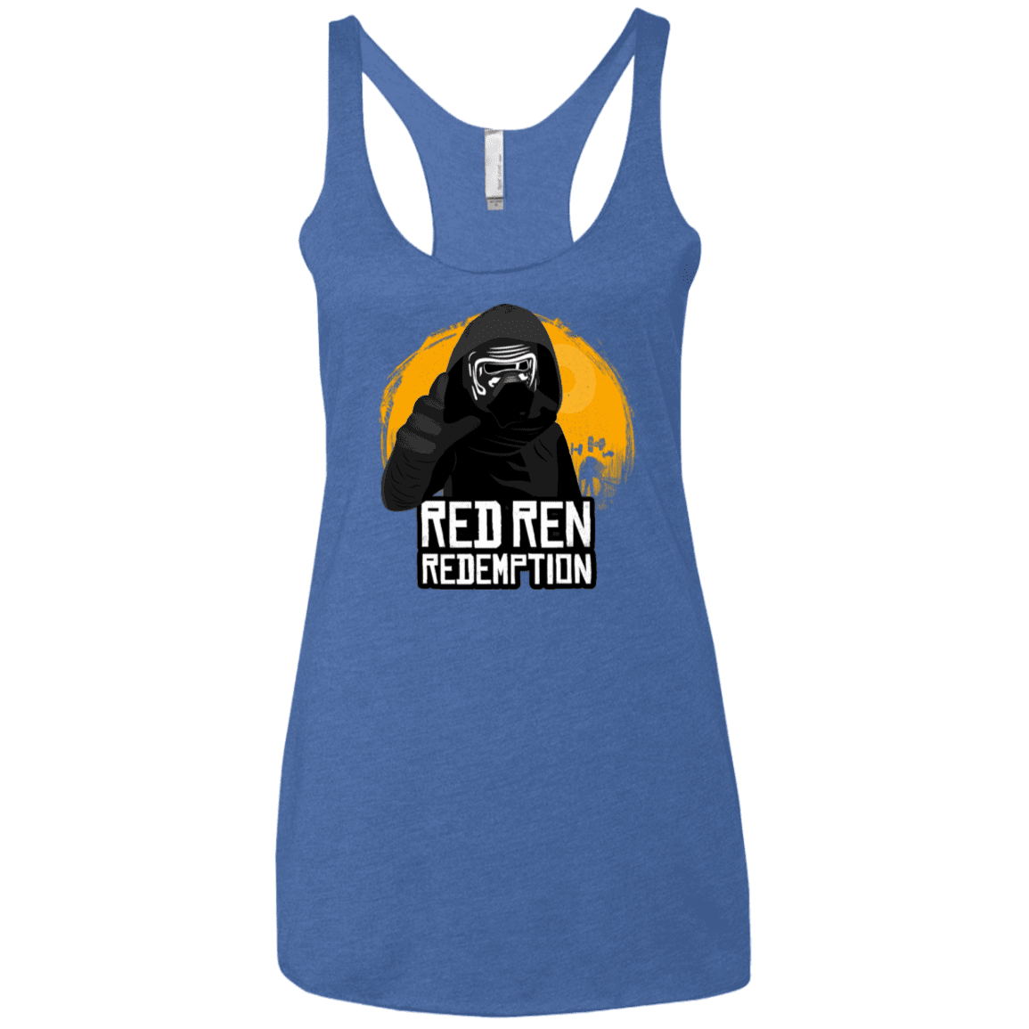 T-Shirts Vintage Royal / X-Small Red Ren Women's Triblend Racerback Tank