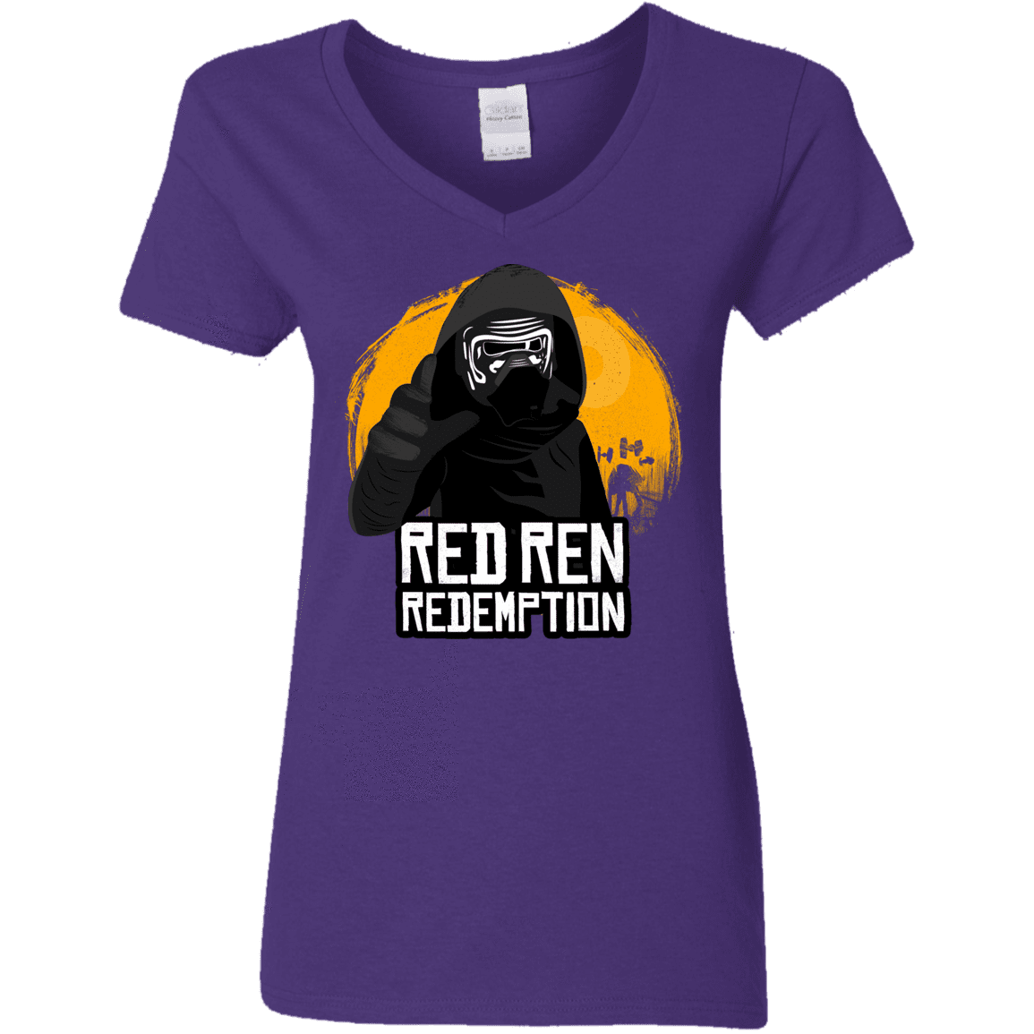 T-Shirts Purple / S Red Ren Women's V-Neck T-Shirt