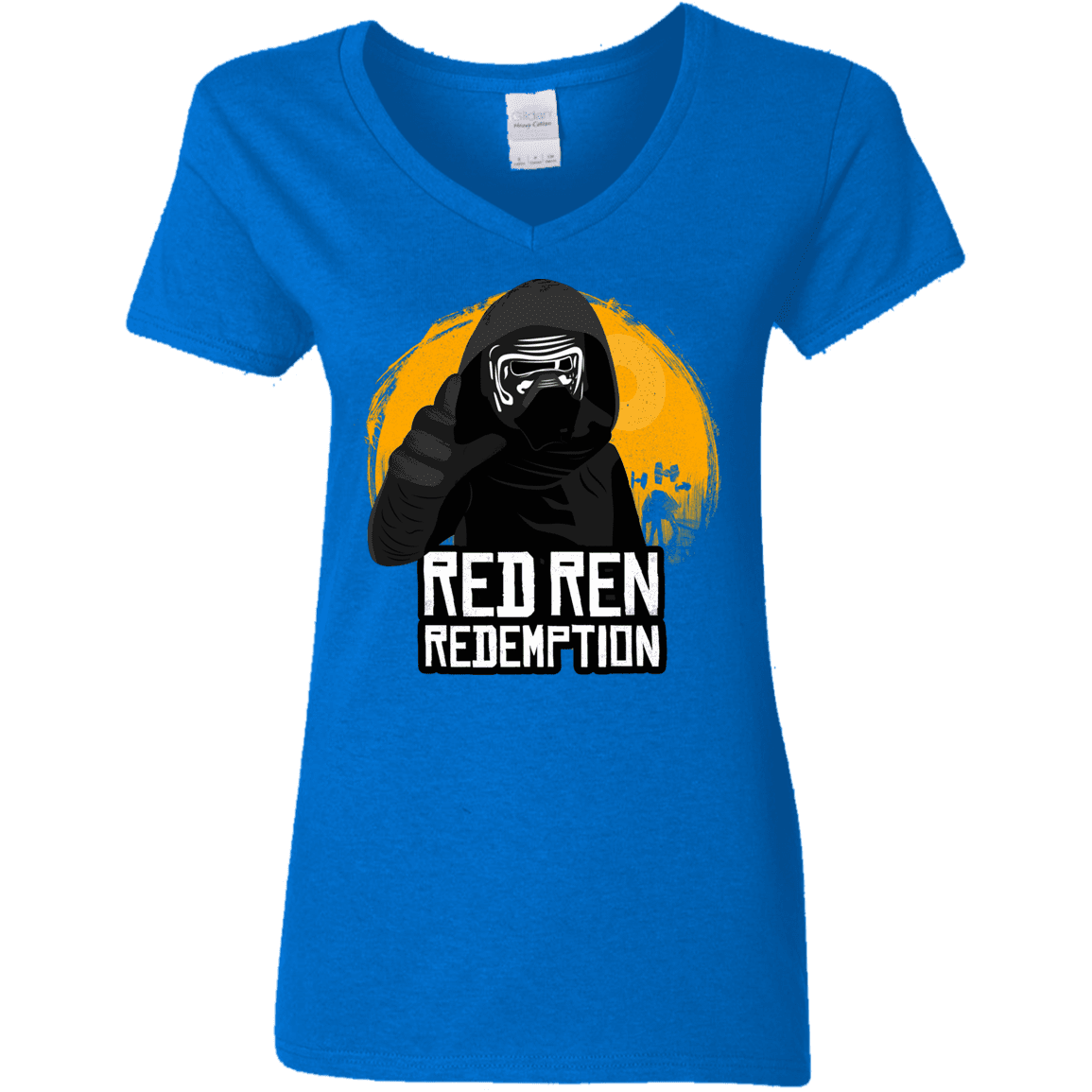 T-Shirts Royal / S Red Ren Women's V-Neck T-Shirt