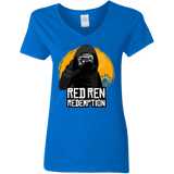 T-Shirts Royal / S Red Ren Women's V-Neck T-Shirt