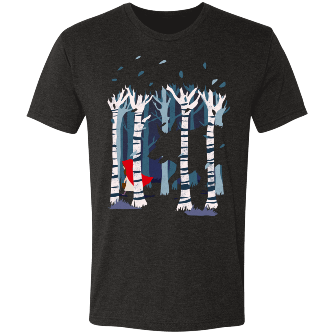 T-Shirts Vintage Black / S Red Riding Hood Men's Triblend T-Shirt