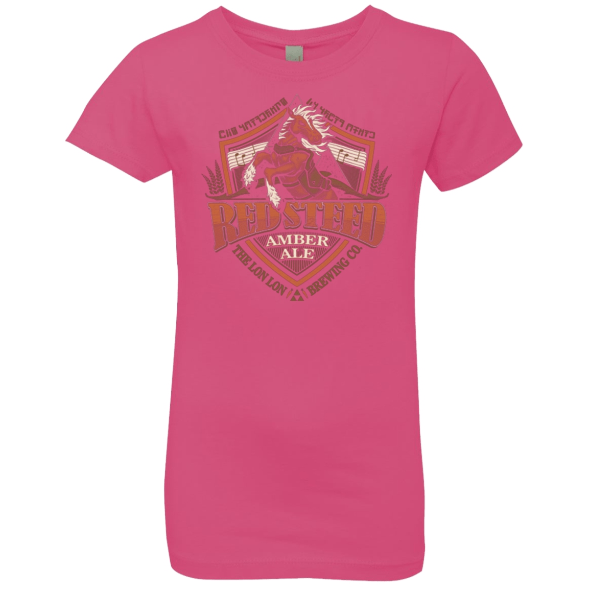 T-Shirts Hot Pink / YXS Red Steed Amber Ale Girls Premium T-Shirt