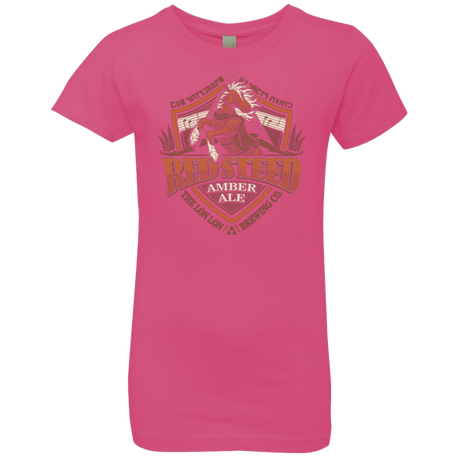 T-Shirts Hot Pink / YXS Red Steed Amber Ale Girls Premium T-Shirt