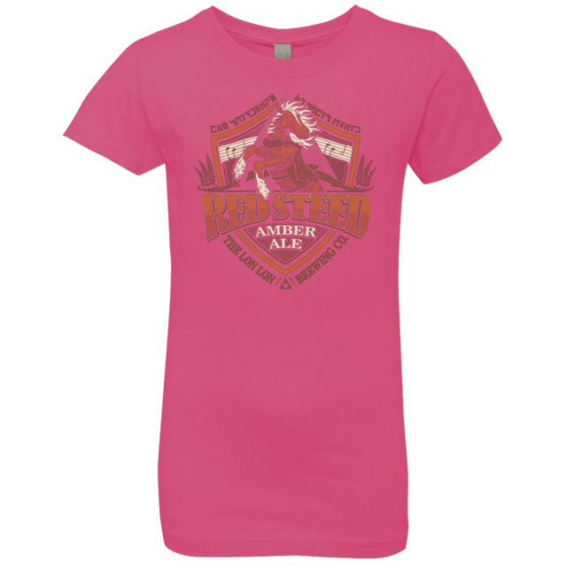 T-Shirts Hot Pink / YXS Red Steed Amber Ale Girls Premium T-Shirt
