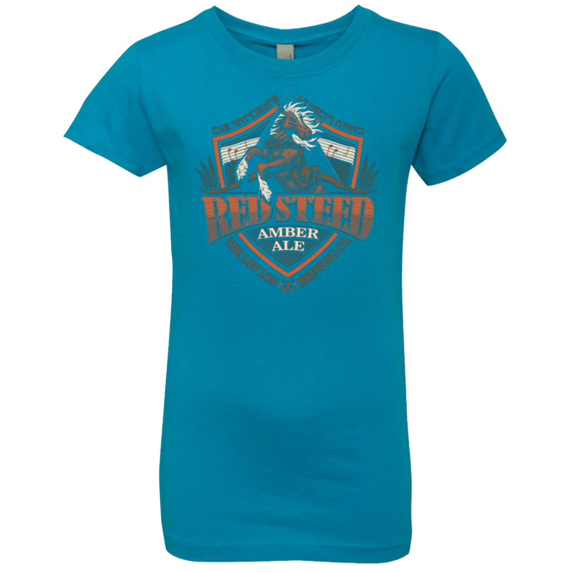 T-Shirts Turquoise / YXS Red Steed Amber Ale Girls Premium T-Shirt