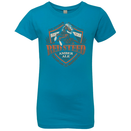 T-Shirts Turquoise / YXS Red Steed Amber Ale Girls Premium T-Shirt