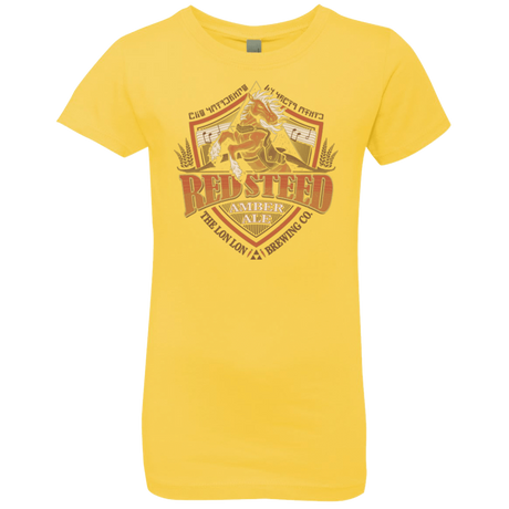 T-Shirts Vibrant Yellow / YXS Red Steed Amber Ale Girls Premium T-Shirt