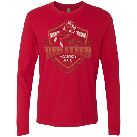 T-Shirts Red / Small Red Steed Amber Ale Men's Premium Long Sleeve
