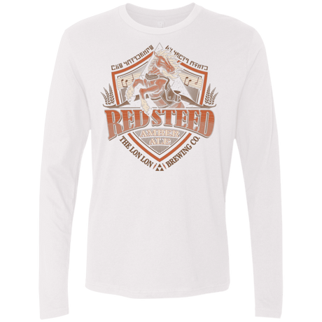 T-Shirts White / Small Red Steed Amber Ale Men's Premium Long Sleeve