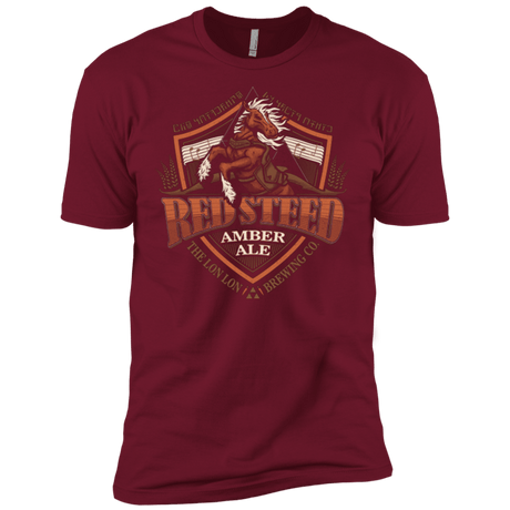 T-Shirts Cardinal / X-Small Red Steed Amber Ale Men's Premium T-Shirt