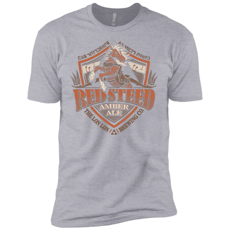 T-Shirts Heather Grey / X-Small Red Steed Amber Ale Men's Premium T-Shirt