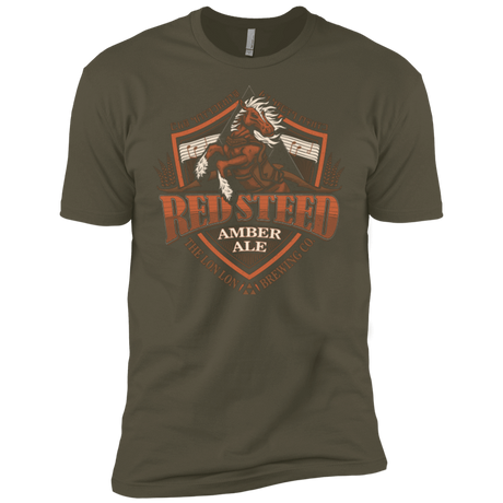 T-Shirts Military Green / X-Small Red Steed Amber Ale Men's Premium T-Shirt