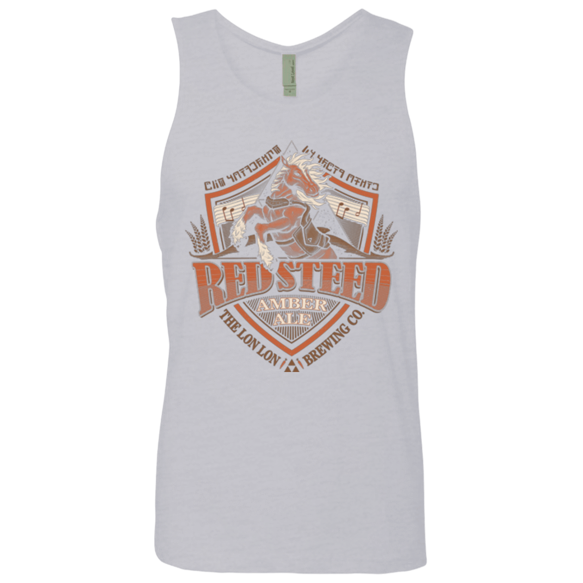 T-Shirts Heather Grey / Small Red Steed Amber Ale Men's Premium Tank Top