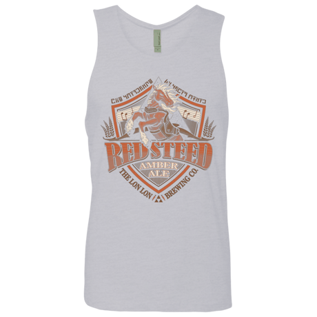 T-Shirts Heather Grey / Small Red Steed Amber Ale Men's Premium Tank Top