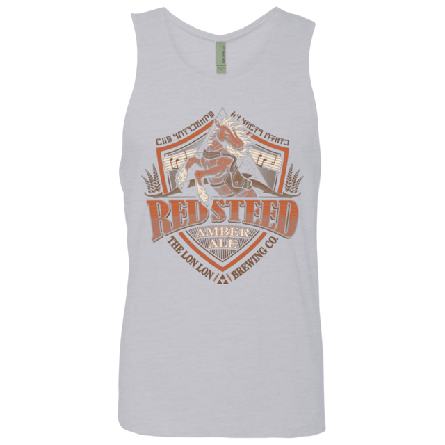 T-Shirts Heather Grey / Small Red Steed Amber Ale Men's Premium Tank Top