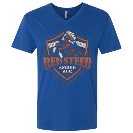 T-Shirts Royal / X-Small Red Steed Amber Ale Men's Premium V-Neck