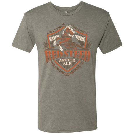 T-Shirts Venetian Grey / Small Red Steed Amber Ale Men's Triblend T-Shirt