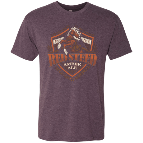 T-Shirts Vintage Purple / Small Red Steed Amber Ale Men's Triblend T-Shirt