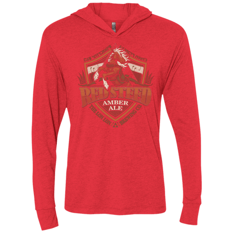 T-Shirts Vintage Red / X-Small Red Steed Amber Ale Triblend Long Sleeve Hoodie Tee