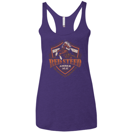 T-Shirts Purple / X-Small Red Steed Amber Ale Women's Triblend Racerback Tank